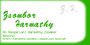 zsombor harmathy business card